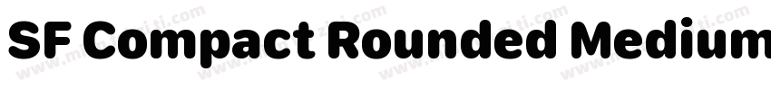 SF Compact Rounded Medium Regular字体转换
